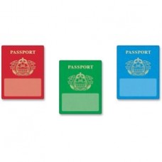 Trend Passport Classic Accents - Learning, Fun Theme/Subject - 36 (Passport) Shape - Precut, Durable, Reusable - 6