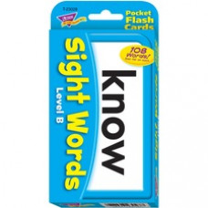 Trend Sight Words Level B Flash Cards - Theme/Subject: Learning - Skill Learning: Reading, Sight Words - 56 Pieces - 6+