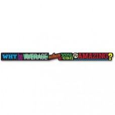 Trend Why Be Average Message Banner - 10 ft Width - Multicolor