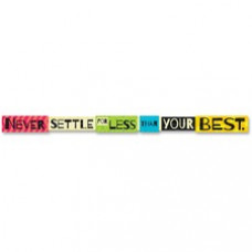 Trend Never Settle For Less Than Your Best Banner - 10 ft Width - Multicolor