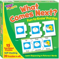 Trend What Comes Next Fun-to-know Puzzles - Theme/Subject: Fun, Learning - Skill Learning: Number, Sequencing, Word - 45 Pieces