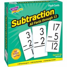 Trend Subtraction all facts through 12 Flash Cards - Theme/Subject: Learning - Skill Learning: Subtraction - 169 Pieces - 6+