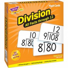 Trend Division all facts through 12 Flash Cards - Theme/Subject: Learning - Skill Learning: Division - 156 Pieces - 9+