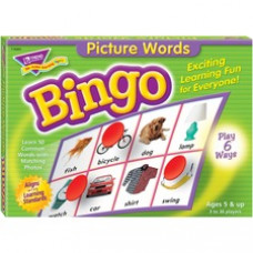 Trend Picture Words Bingo Game - Educational - 3 to 36 Players