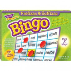 Trend Prefixes and Suffixes Bingo Game - Educational - 3 to 36 Players