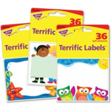 Trend Terrific Labels Friendly Faces Name Tags - 3