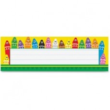 Trend Colorful Crayons Name Plates - 36 / Pack - 9.5