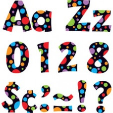 Trend Ready Letter Neon Dots - 83, 20, 36, 59, 18 (Lowercase Letters, Numbers, Punctuation Marks, Uppercase Letters, Spanish Accent Mark) Shape - Pin-up - 4