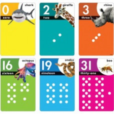 Trend Animals Count 0-31 Learning Set with Numbered Counting Cards - Theme/Subject: Fun - Skill Learning: Animal Shapes, Mathematics, Number - 1 Each