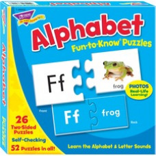 Trend Alphabet Fun-to-Know Puzzles - 3+52 Piece