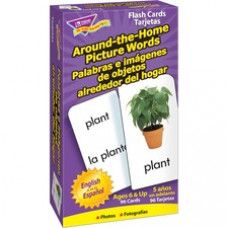 Trend English/Spanish Picture Words Flash Cards - Educational