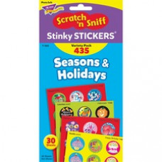 Trend Seasons & Holidays Stickers - 432 (Varied) Shape - Self-adhesive - Acid-free, Non-toxic, Photo-safe - Assorted - Paper - 432 / Pack