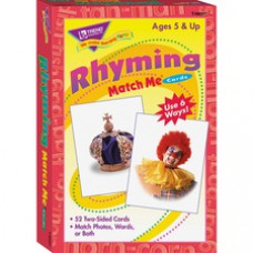 Trend Rhyming Words Match Me Flash Cards - Educational