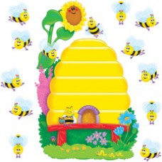 Trend Busy Bees Job Chart Bulletin Board Set - 36 (Bee, Beehive) Shape - Multicolor - 1 Set