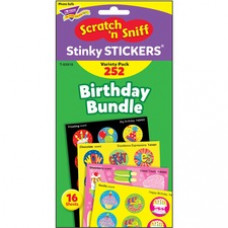 Trend Birthday Scratch 'n Sniff Stinky Stickers - Birthday Theme/Subject - Happy Birthday, Big Birthday, Sweet Treats, Excellence Expressions Shape - Scented, Acid-free, Photo-safe, Non-toxic - 0.13
