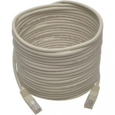Tripp Lite 25ft Cat5e / Cat5 350MHz Molded Patch Cable RJ45 M/M White 25' - 25 ft Category 5e Network Cable - First End: 1 x RJ-45 Male - Second End: 1 x RJ-45 Male - Patch Cable - White - 1 Pack