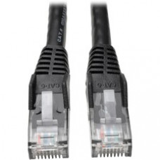 Tripp Lite 50ft Cat6 Gigabit Snagless Molded Patch Cable RJ45 M/M Black 50' - for Network Device - 50ft - 1 x RJ-45 Male Network - 1 x RJ-45 Male Network - Black
