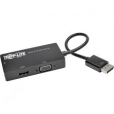 Tripp Lite DisplayPort to VGA / DVI / HDMI 4K x 2K @ 24/30Hz Adapter Converter - DisplayPort/HDMI/DVI/VGA for Audio/Video Device, Notebook, Tablet, Monitor, Projector, TV - 6