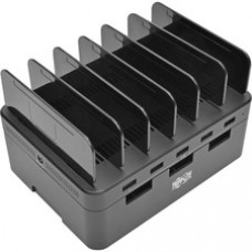 Tripp Lite 5-Port USB Fast Charging Station Hub/ Device Organizer 12V4A 48W - 48 W Output Power - 120 V AC, 230 V AC Input Voltage - 5 V DC Output Voltage - 2.40 A Output Current
