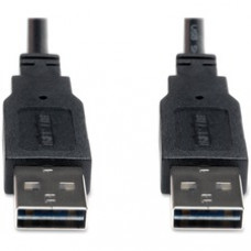Tripp Lite 3ft USB 2.0 High Speed Reversible Connector Cable Universal M/M - (Reversible A to Reversible A M/M) 3-ft.