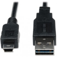 Tripp Lite 6ft USB 2.0 High Speed Cable Reversible A to 5Pin Mini B M/M - (Reversible A M to 5Pin Mini-B M, 6-ft.