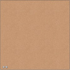 U Brands Square Cork Bulletin Board, 14 x 14 Inches, Frameless, Natural, Push Pins Included (463U00-04) - Natural Cork Surface - Self-healing, Frameless, Easy Installation, Sleek Style, Self-healing, Mounting System - 1 Each - 14