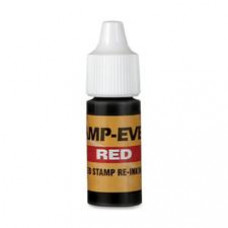 Stamp-Ever Pre-inked Stamp Ink Refill - 1 Each - Red Ink - 0.24 fl oz - Plastic