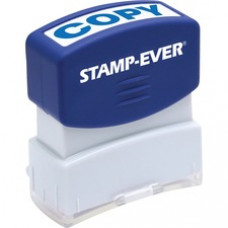 Stamp-Ever Pre-inked Blue Copy Stamp - Message Stamp -  "COPY" - 0.56" Impression Width x 1.69" Impression Length - 50000 Impression(s) - Blue - 1 Each