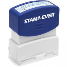 Stamp-Ever SCANNED Pre-inked Stamp - Message Stamp - "SCANNED" - 1.81" Impression Width x 0.63" Impression Length - 50000 Impression(s) - Blue - 1 Each