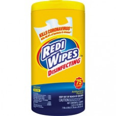 U.S. Nonwovens Disinfecting Redi Wipes - Wipe - Lemon Scent - 7