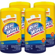 U.S. Nonwovens Disinfecting Redi Wipes - Wipe - Lemon Scent - 7