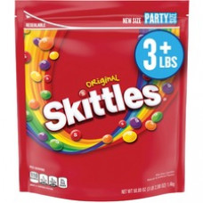 Skittles Original Party Size Bag - Orange, Lemon, Green Apple, Grape, Strawberry - Resealable Container - 3 lb - 1 Each