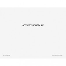 Unicor Flip Style Activity Schedule Calendar - Monthly - 2 Month Single Page Layout - Saddle Stitch - White - 8.5