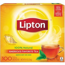 Lipton Classic Tea Bags - Black Tea - 1.3 oz Per Packet - 100 Teabag - 100 / Box