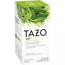 Zen Zen (Lemongrass, Spearmint, Lemon Verbena) Green Tea Bag - 24 Teabag - 1 / Box