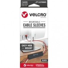 VELCRO® Mountable Cable Sleeves - Cable Sleeve - Black - 2 Pack