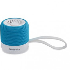 Verbatim Portable Bluetooth Speaker System - Teal - 100 Hz to 20 kHz - TrueWireless Stereo - Battery Rechargeable - 1 Pack