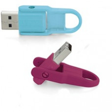 Verbatim Store 'n' Flip USB Flash Drive - 16 GB - USB 2.0 Type A - Blue, Berry - Lifetime Warranty - 2 / Pack