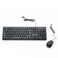 Verbatim Wired Keyboard and Mouse - USB Cable Keyboard - USB Mouse - 1000 dpi - Multimedia Hot Key(s) - Symmetrical - Compatible with Linux, Windows, Chrome OS, Mac, PC, Mac OS