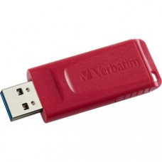 Verbatim 64GB Store 'n' Go USB Flash Drive - Red - 64GB - USB - Red - 1 Pack - Password Protection Available