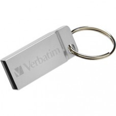 Verbatim 64GB Metal Executive USB Flash Drive - Silver - 64 GBUSB - Silver