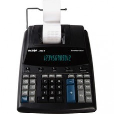 Victor 1460-4 12 Digit Extra Heavy Duty Commercial Printing Calculator - 4.6 LPS - Independent Memory, Big Display, Heavy Duty, Sign Change, Item Count, 4-Key Memory, Easy-to-read Display - 3.3