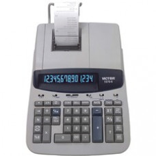 Victor 1570-6 14 Digit Professional Grade Heavy Duty Commercial Printing Calculator - 5.2 LPS - Clock, Date, Big Display, Independent Memory, 4-Key Memory, Sign Change - Power Adapter Powered - 2.8