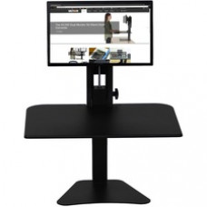 Victor High Rise Manual Standing Desk Workstation - Single Monitor Standing Desk Workstation - 11lb Monitor Capacity - 0