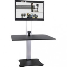 Victor High Rise Electric Single Monitor Standing Desk Workstation - Supports One Monitor of Any Size Up yo 25 lbs - 0
