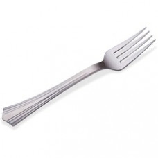 Reflections Silver Heavyweight Forks - 1 Piece(s) - 600/Carton - Disposable - Polystyrene - Silver