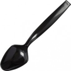 CaterLine WNA Comet Heavyweight Black Disposable Cutlery - 144/Carton - 1 x Serving Spoon - 9