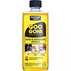Goo Gone Gum/Glue Remover - Liquid - 8 fl oz (0.3 quart) - Citrus Scent - 12 / Carton - Orange