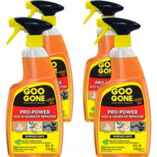 Goo Gone Spray Gel - 24 fl oz - For Tar, Glue, Caulk, Sealant, Tree Sap, Wet Paint, Asphalt, Ink, Marker Soot - Yellow - Citrus Extract 4 / Carton