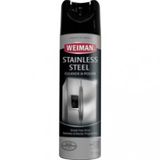 Weiman Products Stainless Steel Cleaner/Polish - Aerosol - 0.13 gal (17 fl oz) - Floral Scent - 1 Each - Clear